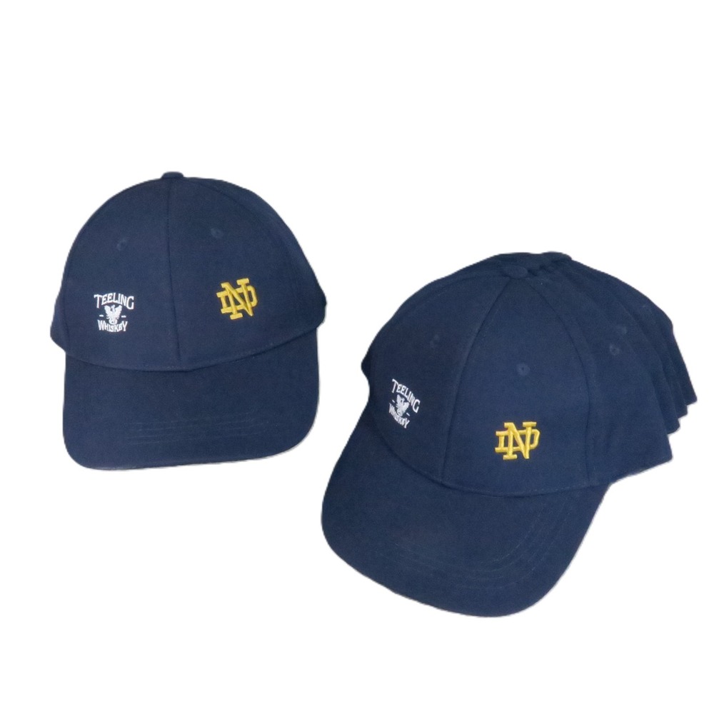 Notre Dame Teeling Whiskey Baseball Cap Navy Blue Adjustable Strapback Lot of 8